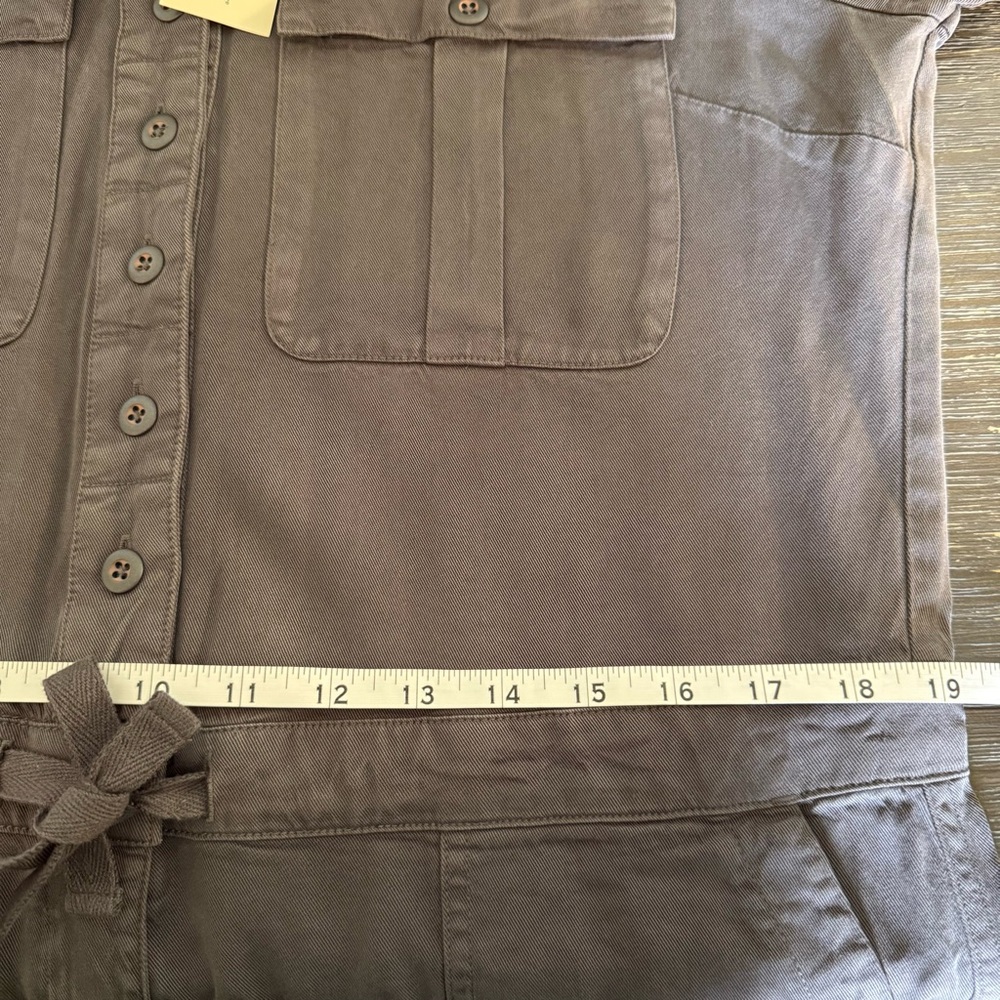 NWT Sundance All Roads Gray Graphite Jumpsuit Size L Petite Women - Picture 10 of 14